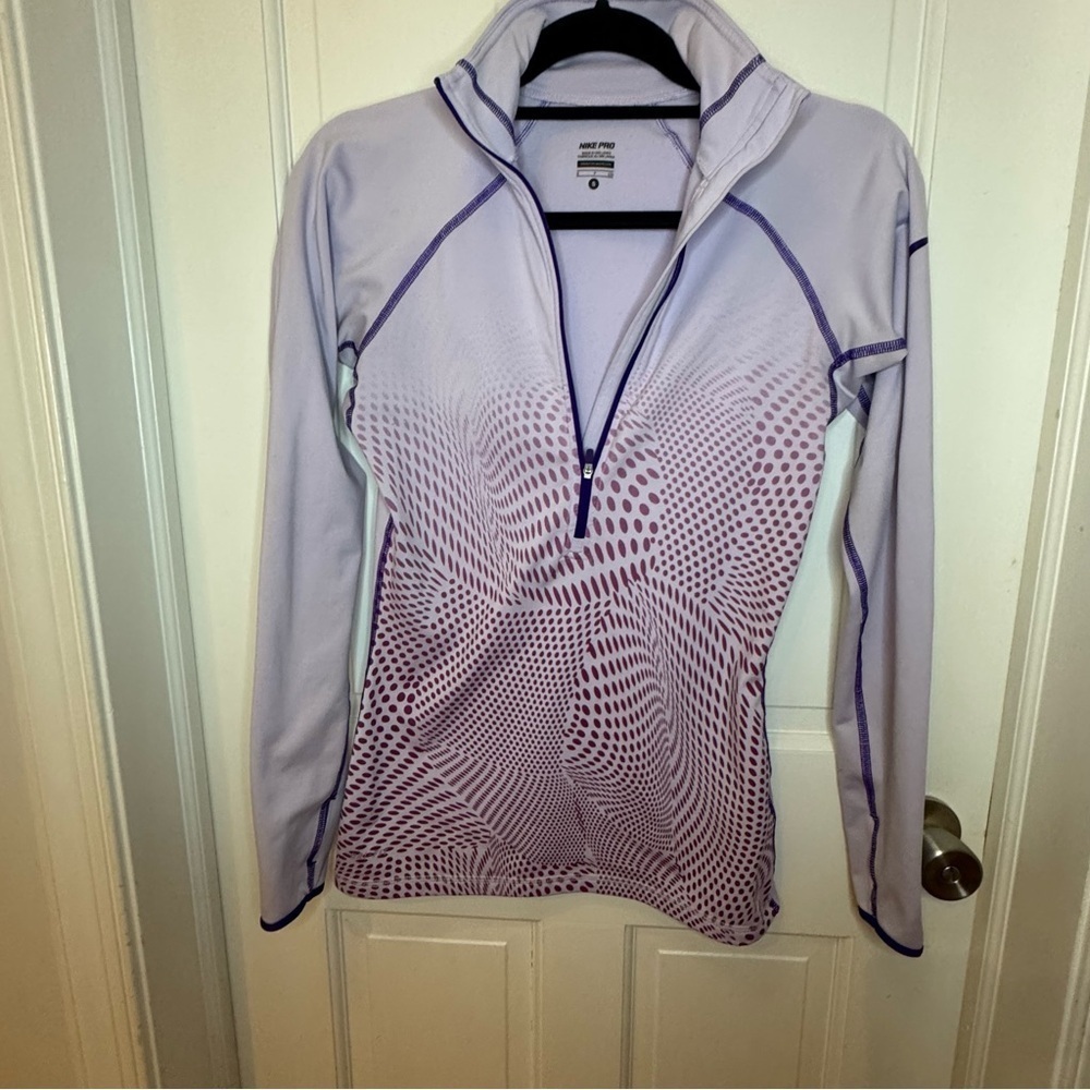 Nike Pro Purple Long Sleeve Pullover